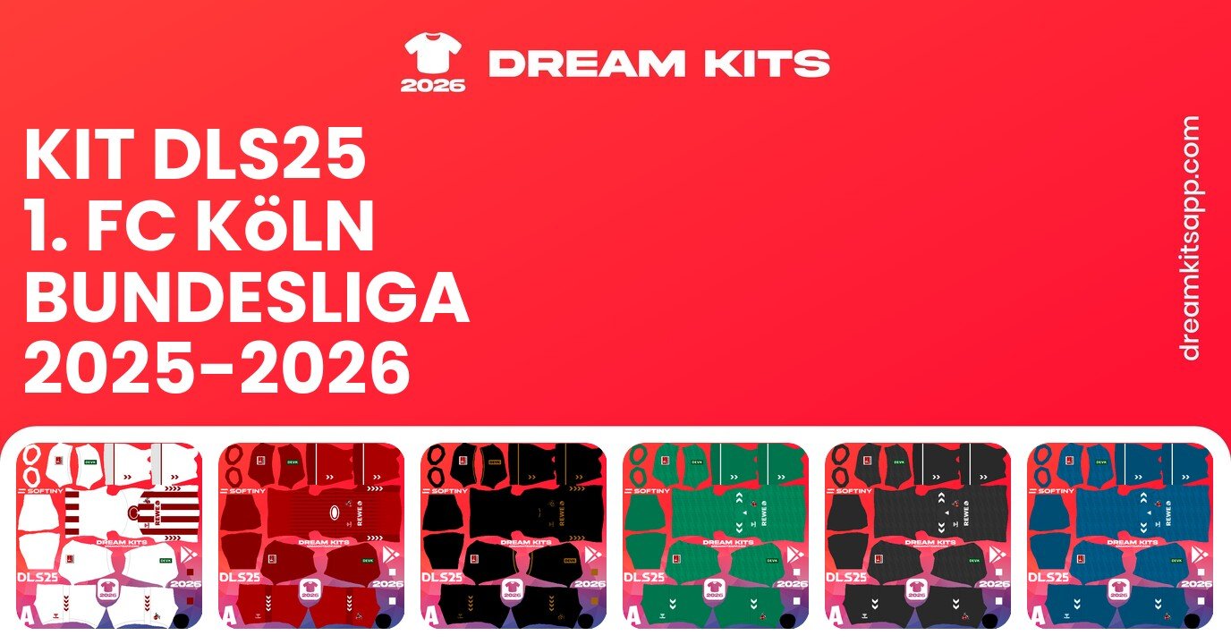 1. FC Köln Kits Bundesliga 2025-2026 DLS25