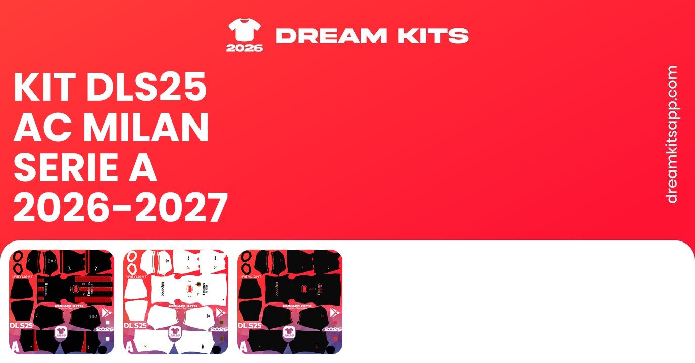 AC Milan Kits Serie A 2026-2027 DLS26