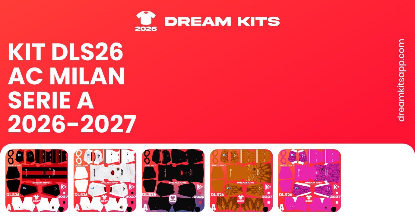 AC Milan Kits Serie A 2026-2027 DLS26