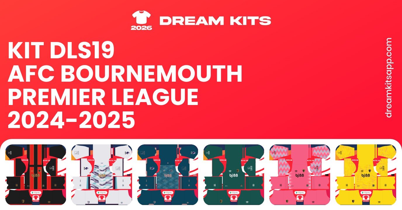AFC Bournemouth Kits Premier League 2024-2025 DLS19