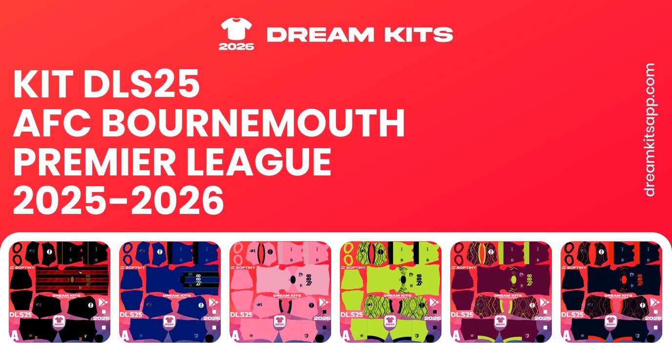 AFC Bournemouth Kits Premier League 2025-2026 DLS25