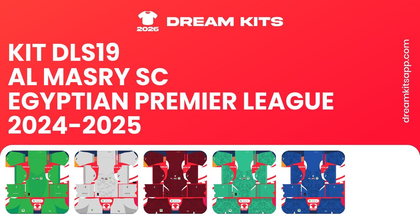 Al Masry SC Kits Egyptian Premier League 2024-2025 DLS19