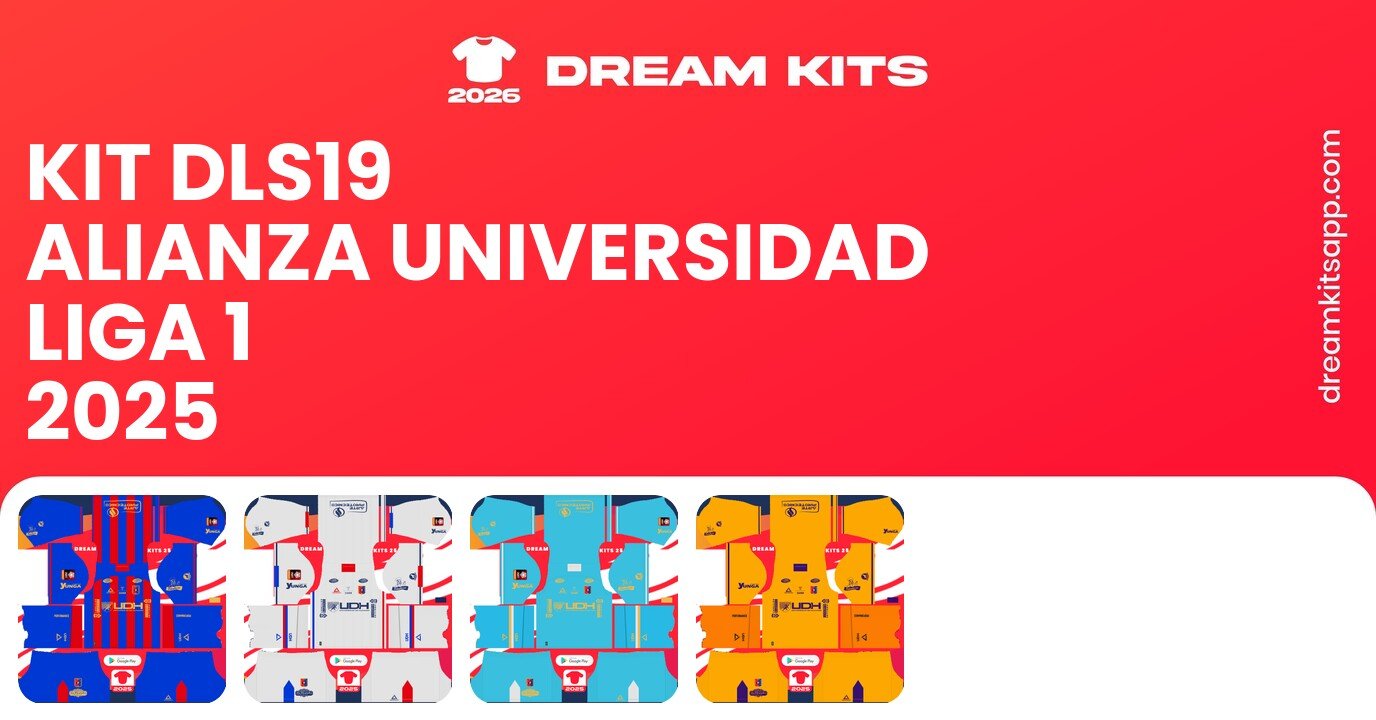 Alianza Universidad Kits Liga 1 2025 DLS19