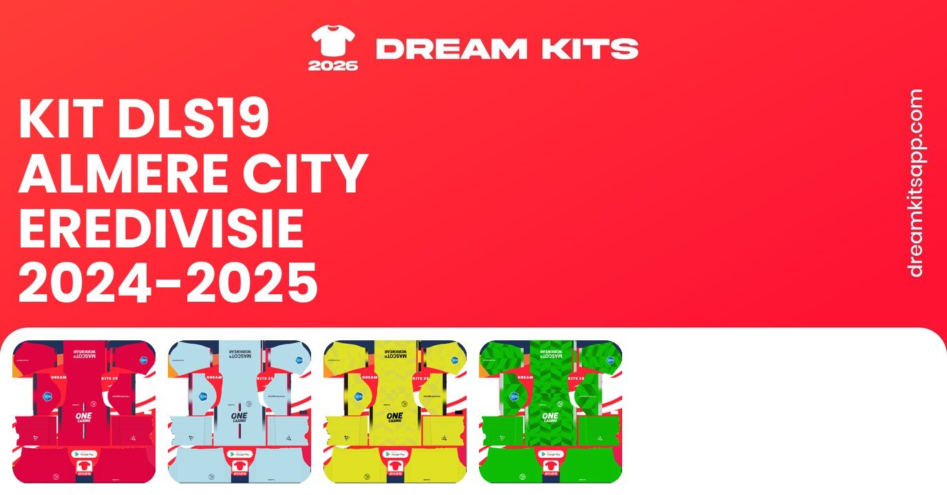 Almere City Kits Eredivisie 2024-2025 DLS19
