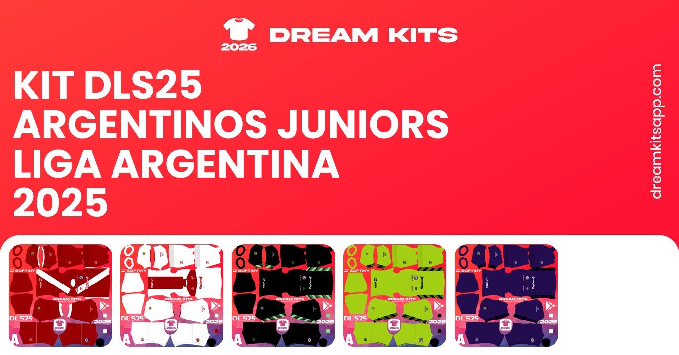 Argentinos Juniors Kits Liga Argentina 2025 DLS25