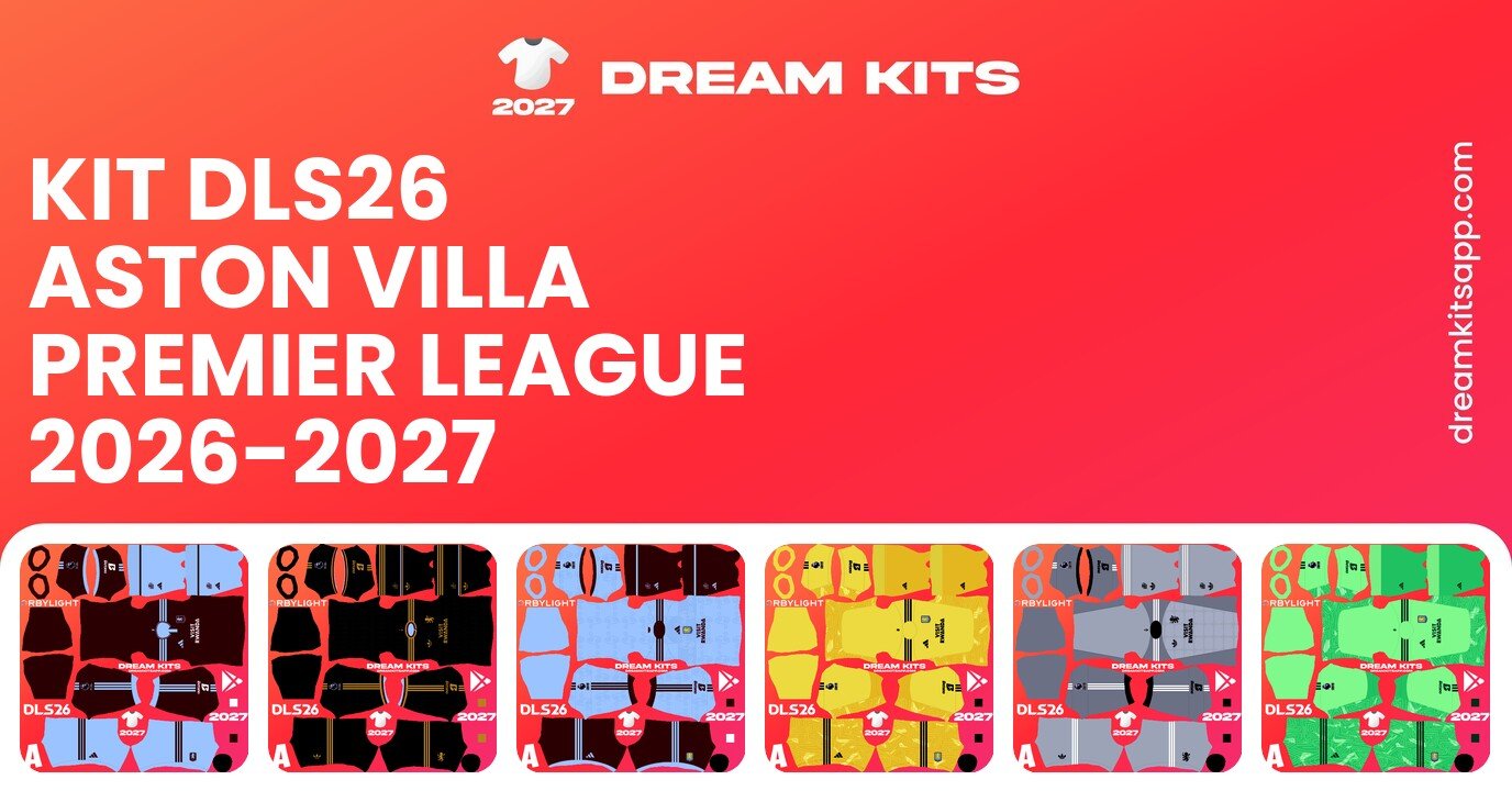 Aston Villa Kits Premier League 2026-2027 DLS26