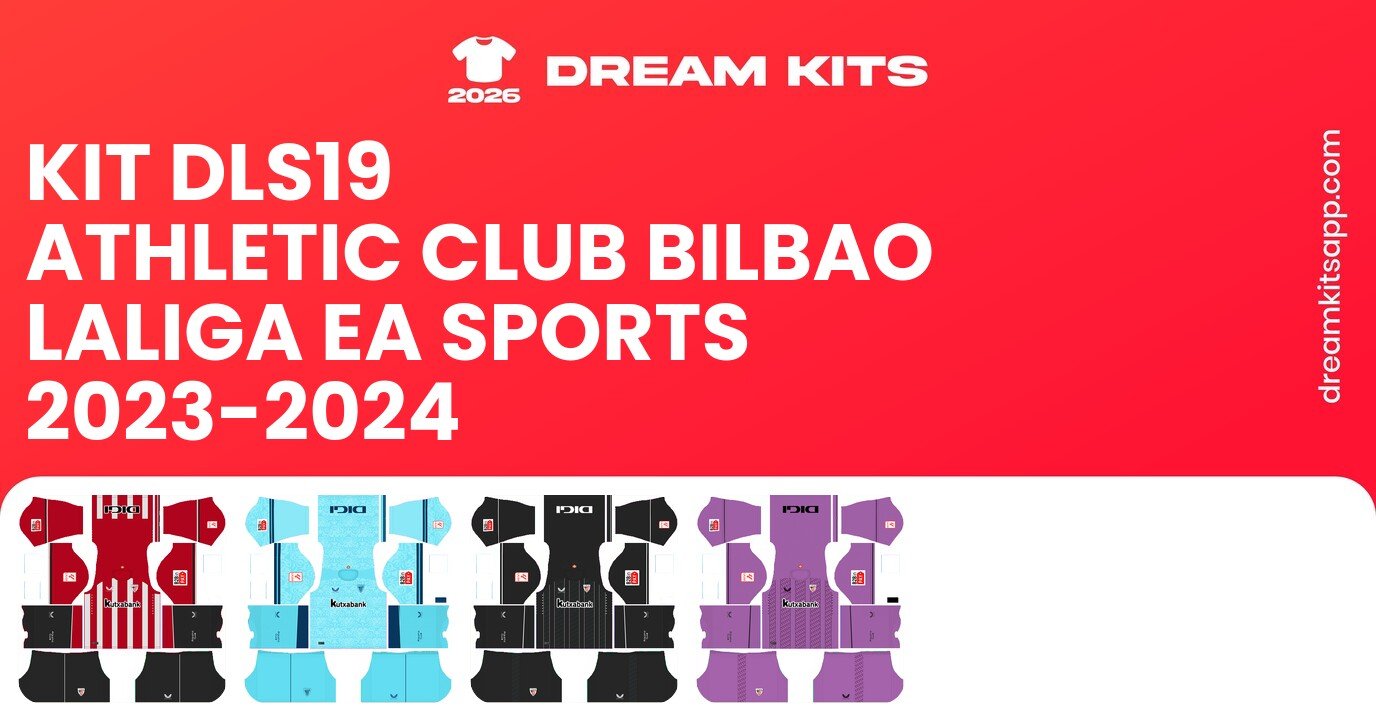 Athletic Club Bilbao Kits LaLiga EA Sports 2023-2024 DLS19