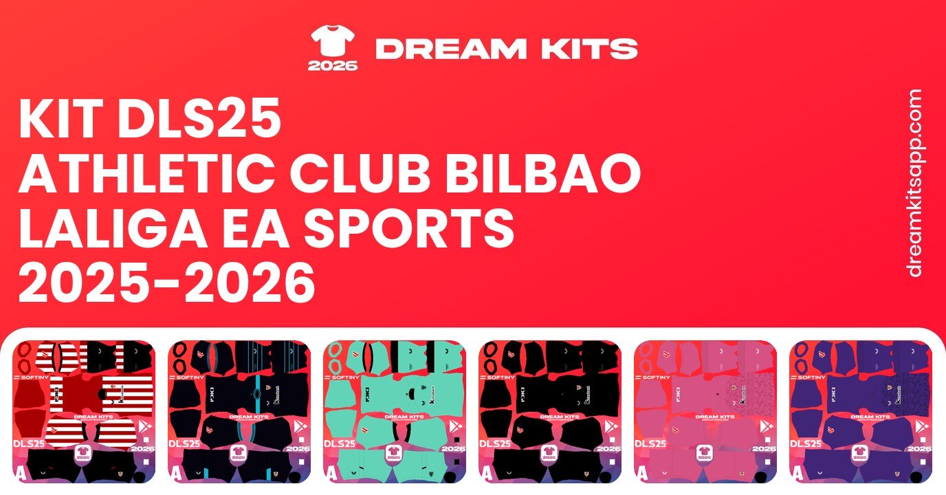Athletic Club Bilbao Kits LaLiga EA Sports 2025-2026 DLS25