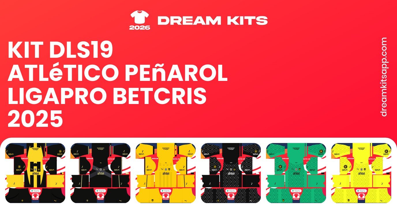 Atlético Peñarol Kits LigaPro Betcris 2025 DLS19