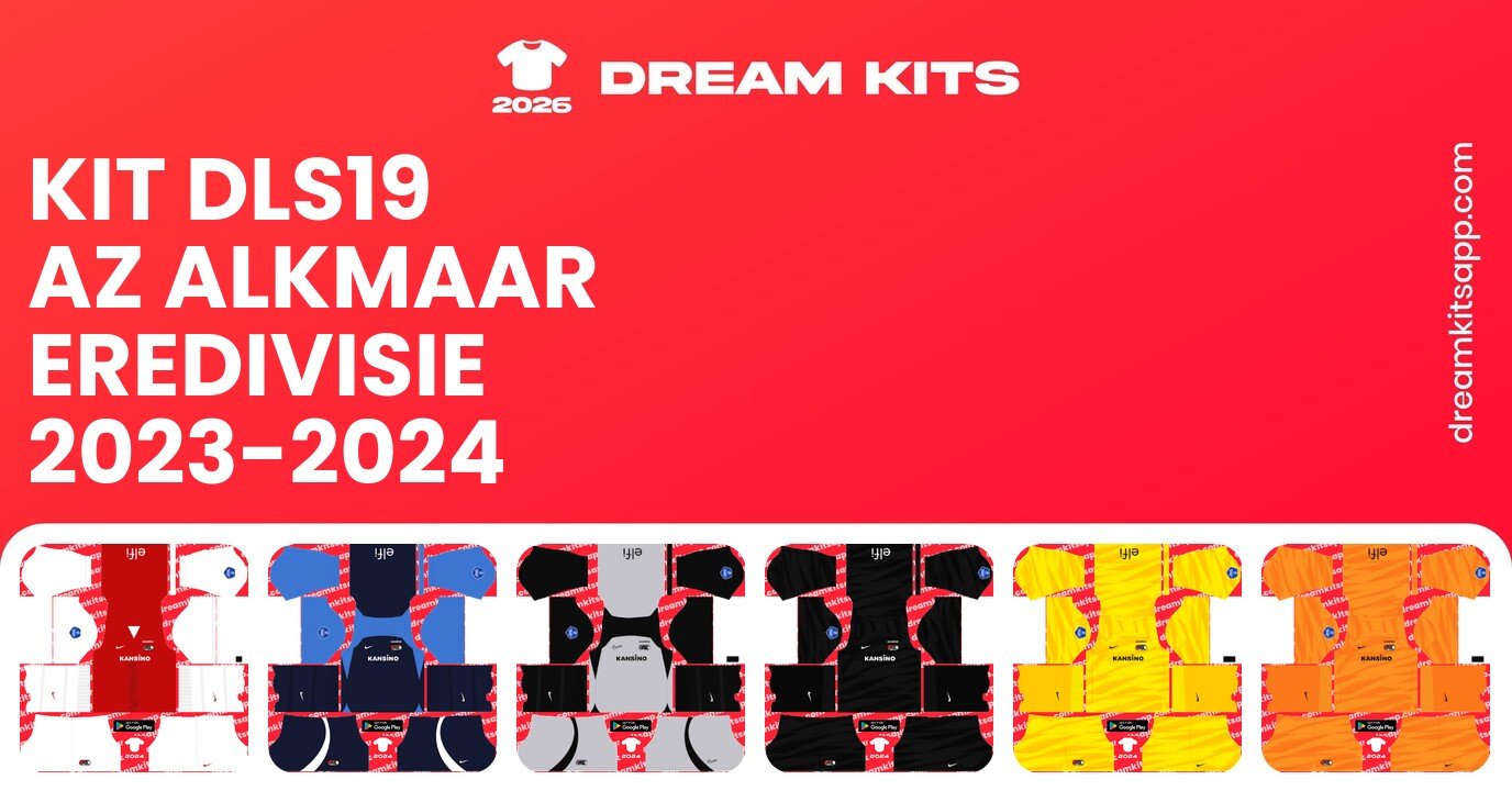 AZ Alkmaar Kits Eredivisie 2023-2024 DLS19