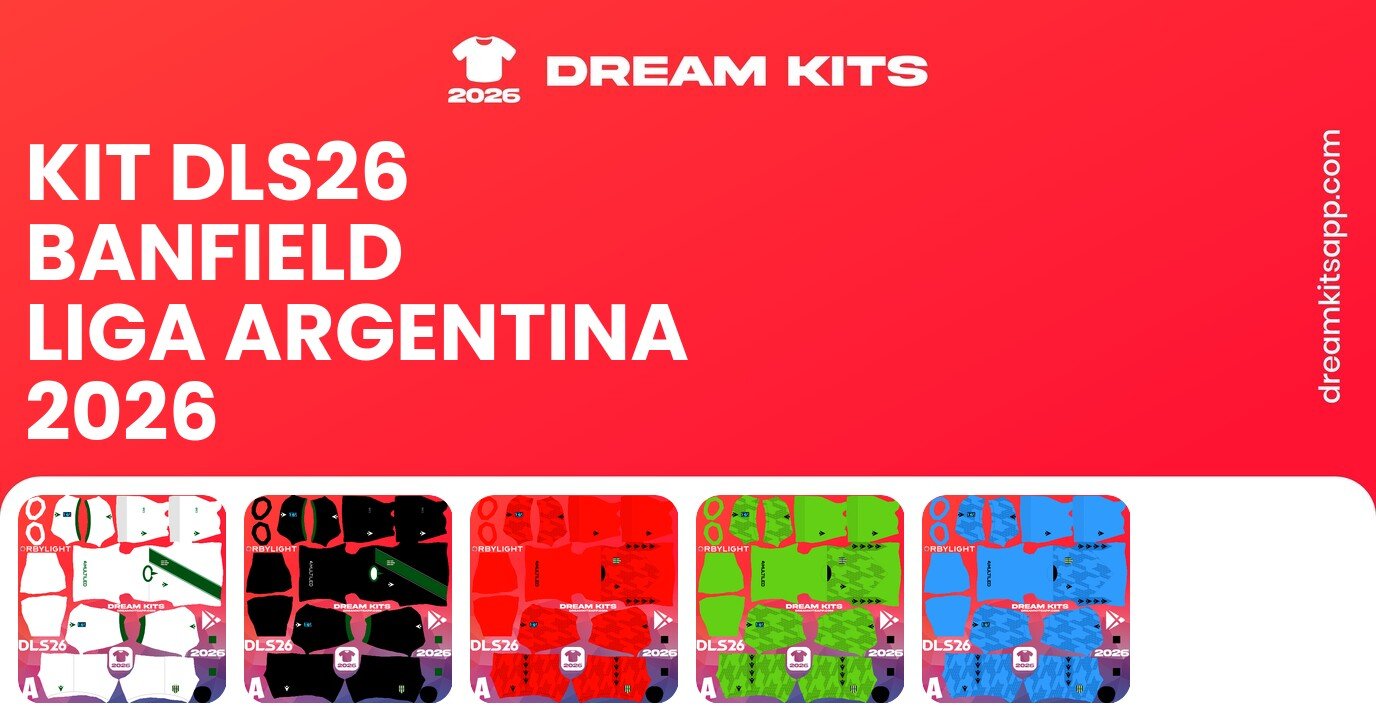 Banfield Kits Liga Argentina 2026 DLS26