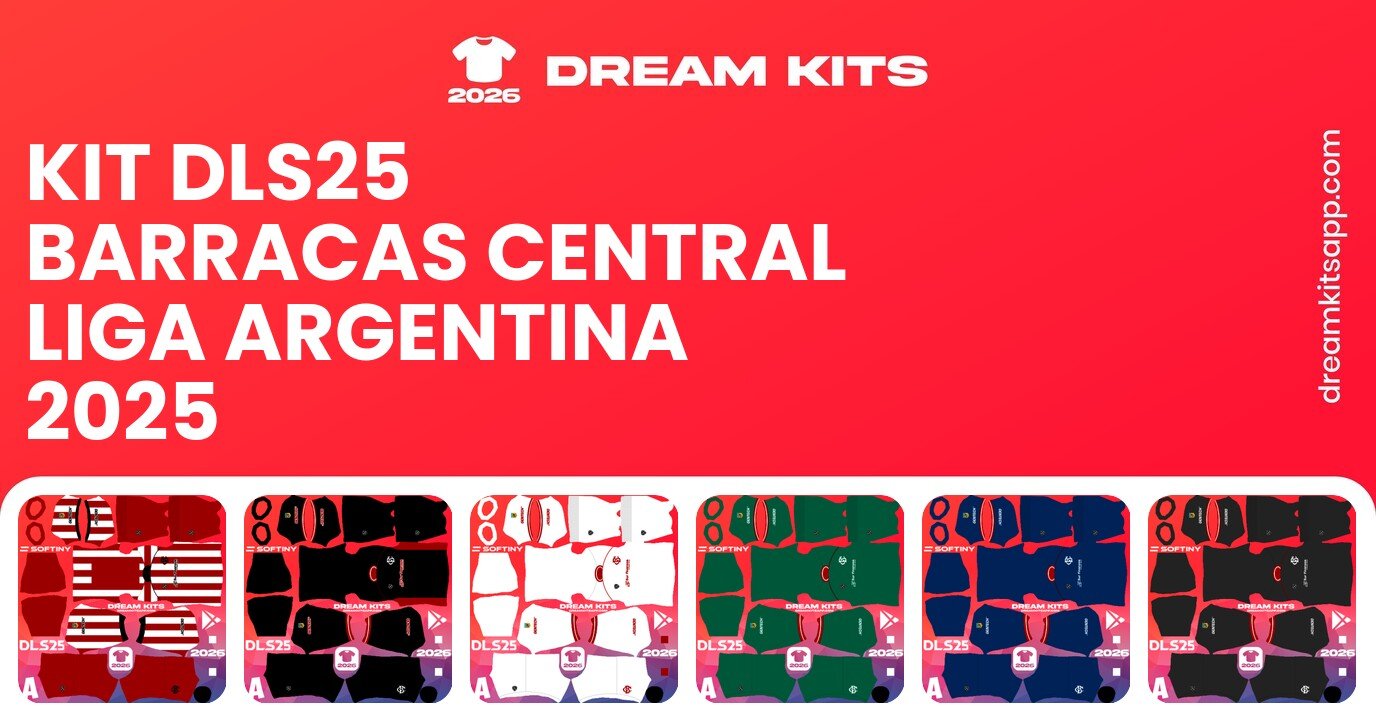 Barracas Central Kits Liga Argentina 2025 DLS25