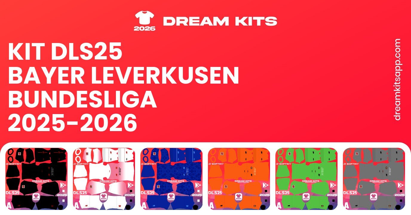 Bayer Leverkusen Kits Bundesliga 2025-2026 DLS25