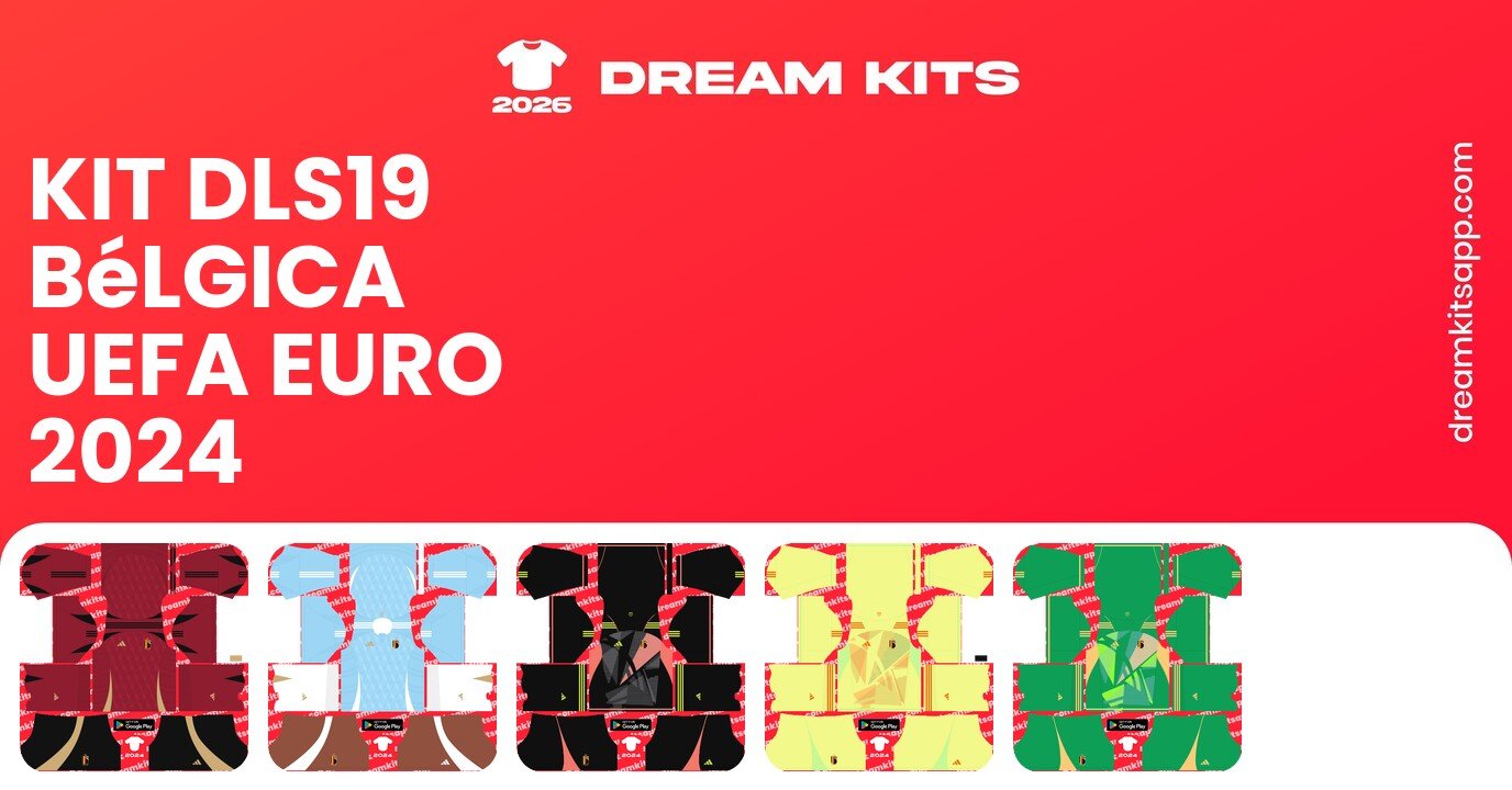 Bélgica Kits UEFA EURO 2024 DLS19