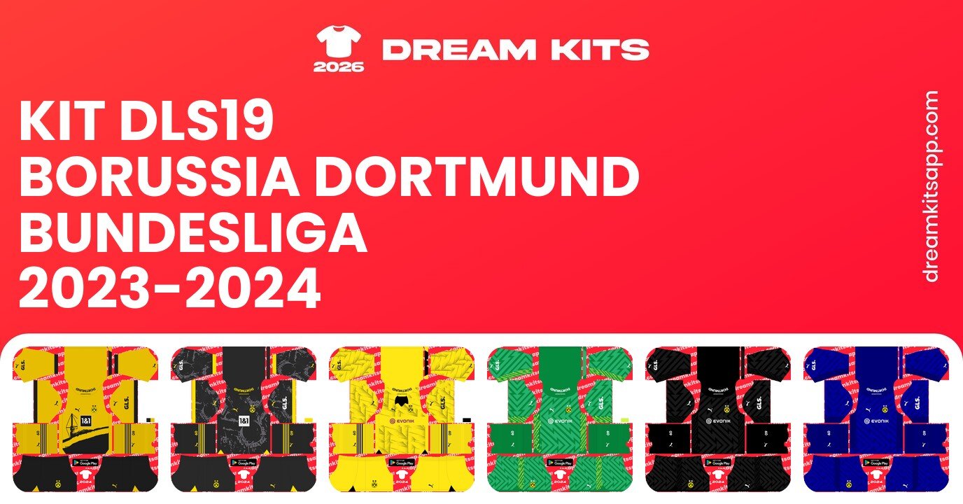 Borussia Dortmund Kits Bundesliga 2023-2024 DLS19