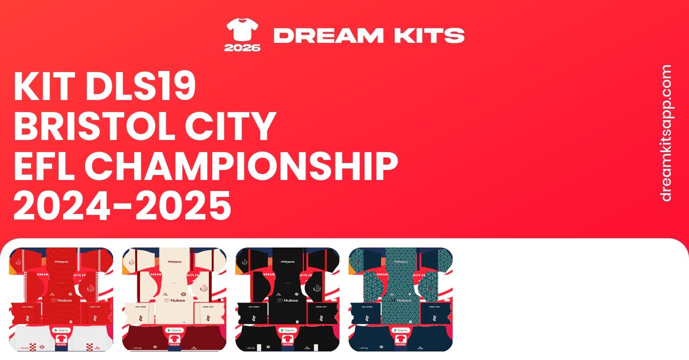 Bristol City Kits EFL Championship 2024-2025 DLS19