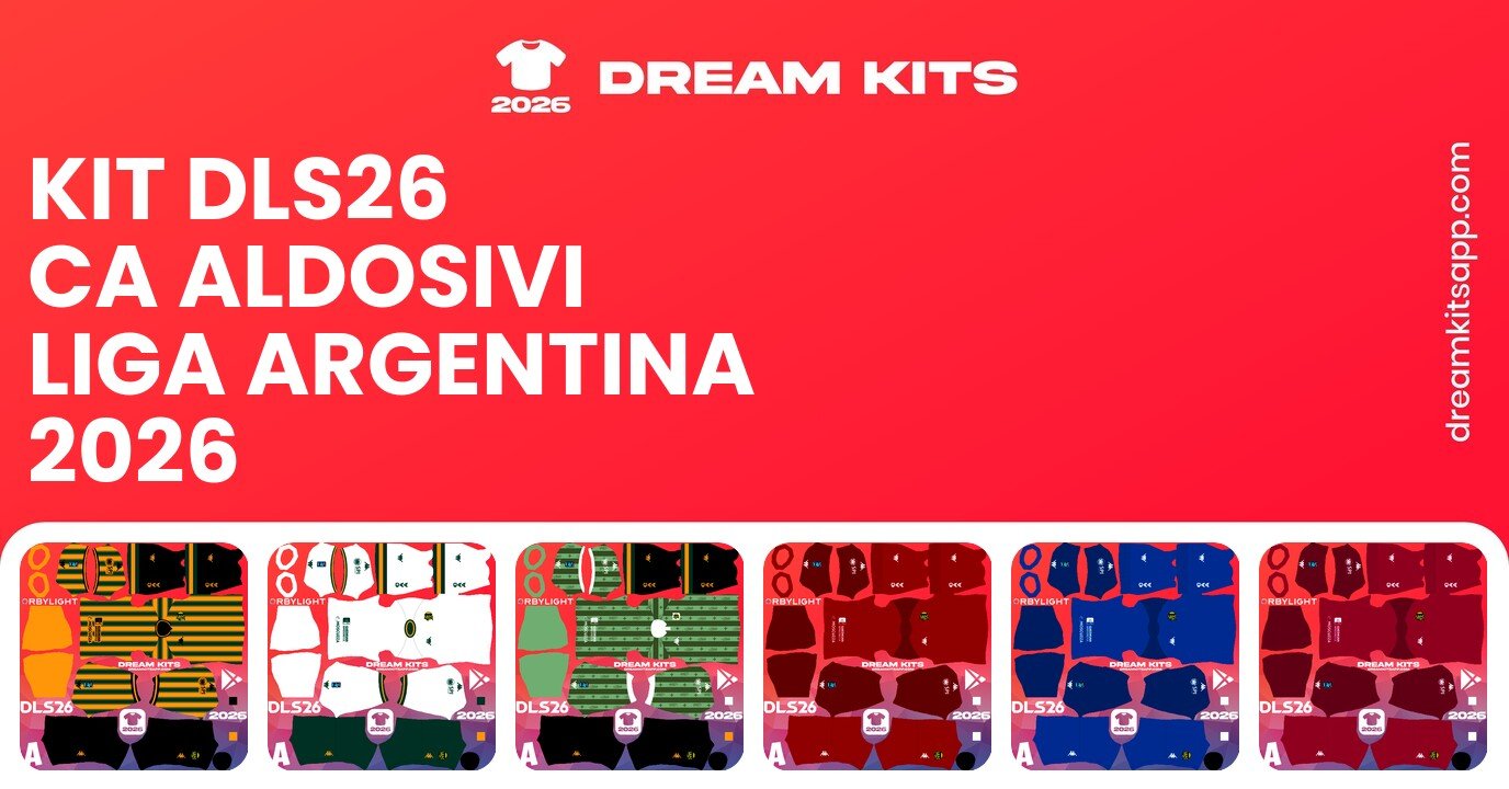 CA Aldosivi Kits Liga Argentina 2026 DLS26