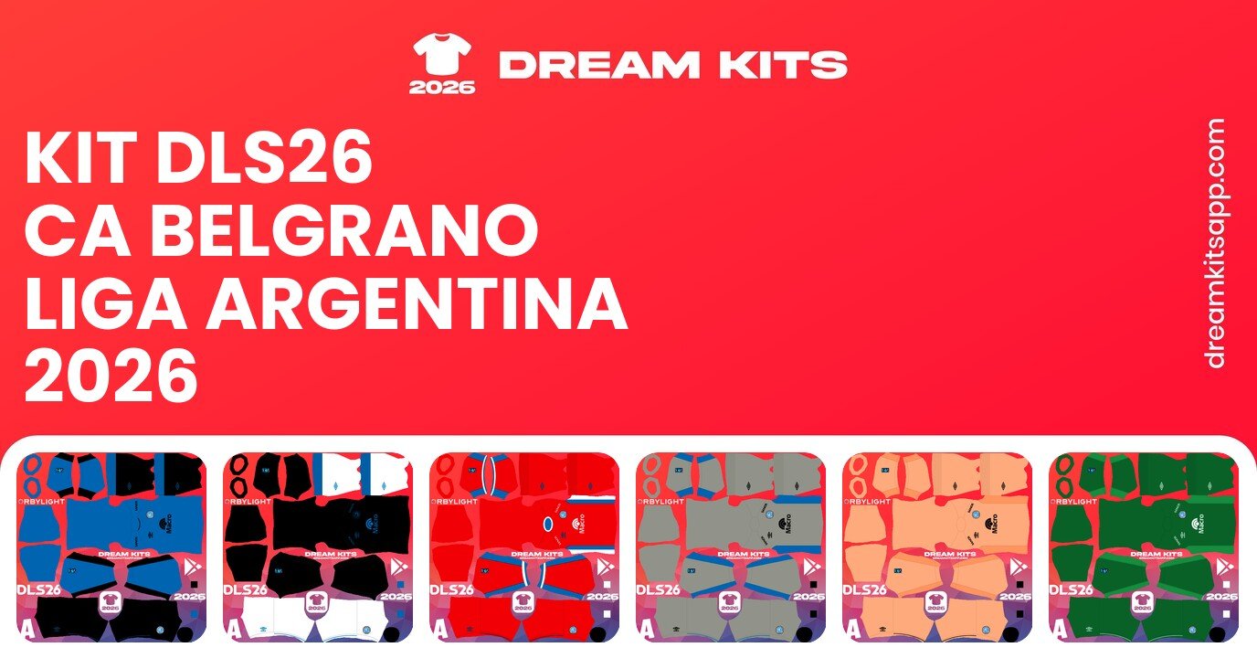 CA Belgrano Kits Liga Argentina 2026 DLS26