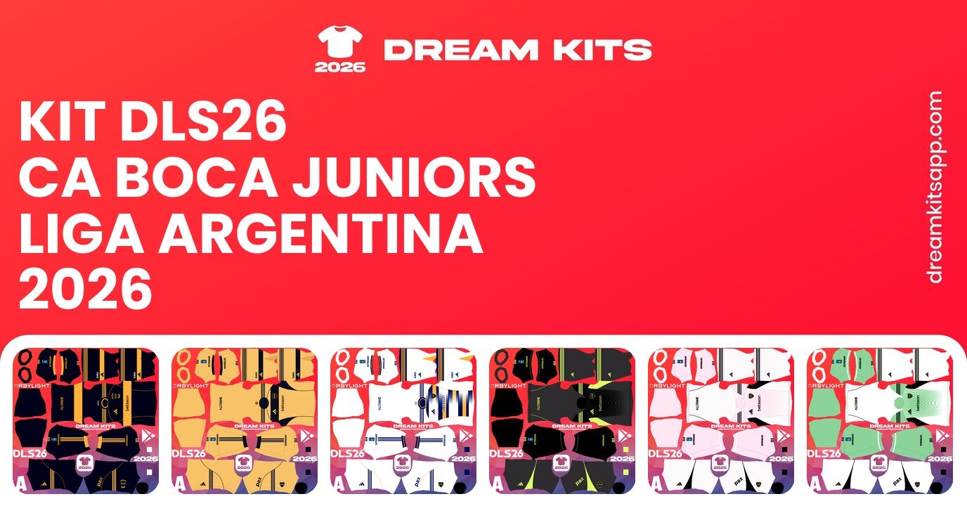 CA Boca Juniors Kits Liga Argentina 2026 DLS26