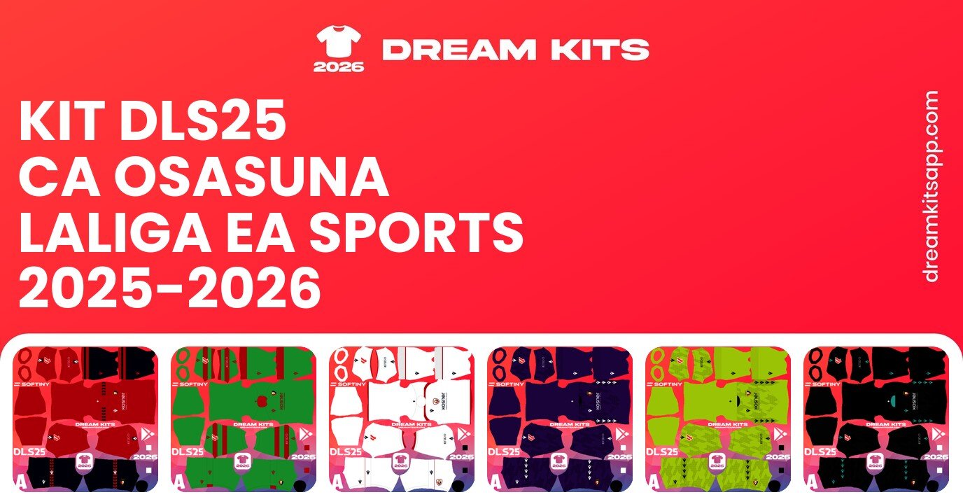 CA Osasuna Kits LaLiga EA Sports 2025-2026 DLS25