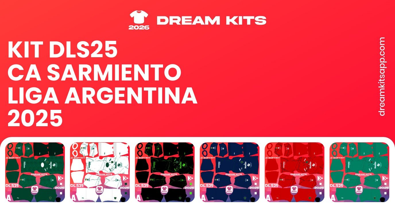 CA Sarmiento Kits Liga Argentina 2025 DLS25