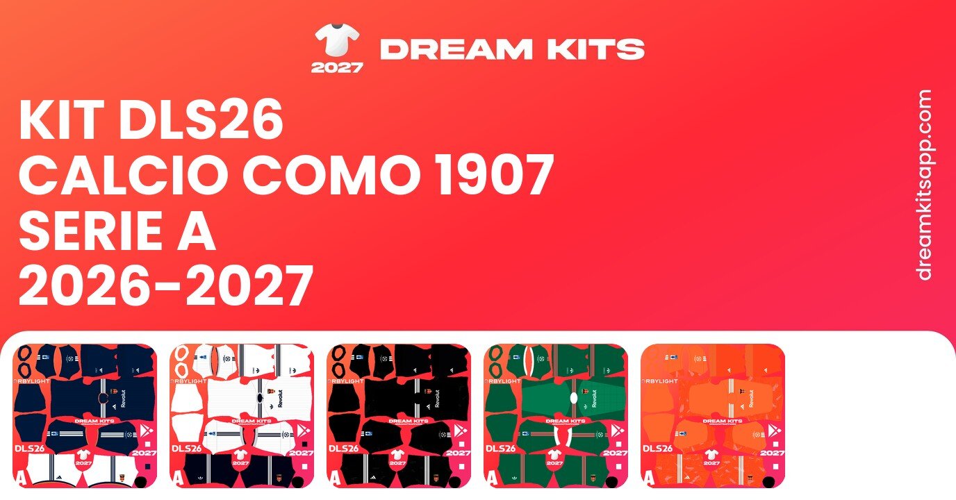 Calcio Como 1907 Kits Serie A 2026-2027 DLS26