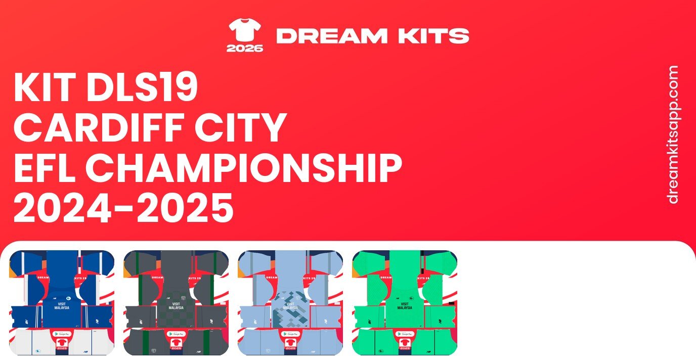 Cardiff City Kits EFL Championship 2024-2025 DLS19