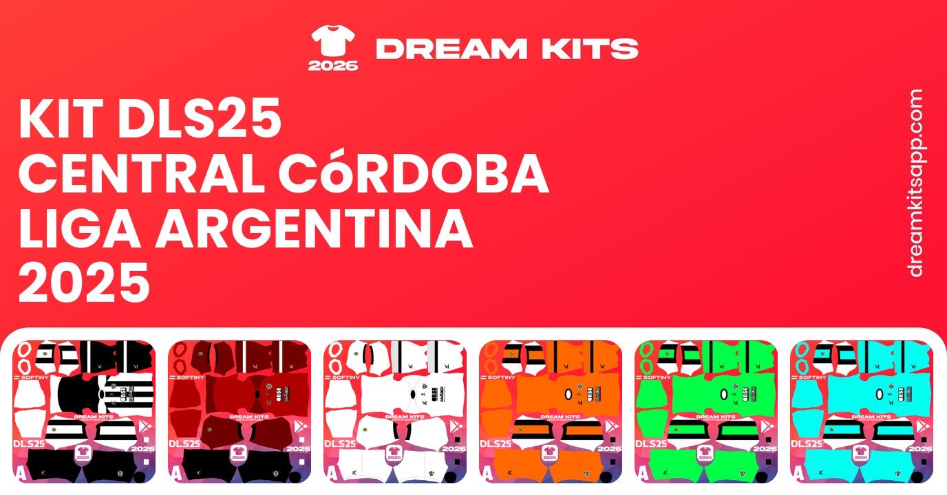 Central Córdoba Kits Liga Argentina 2025 DLS25