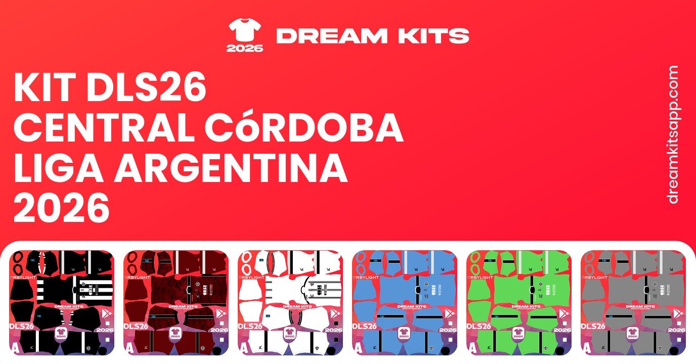 Central Córdoba Kits Liga Argentina 2026 DLS26