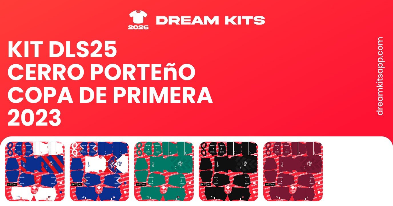 Cerro Porteño Kits Copa de Primera 2023 DLS25