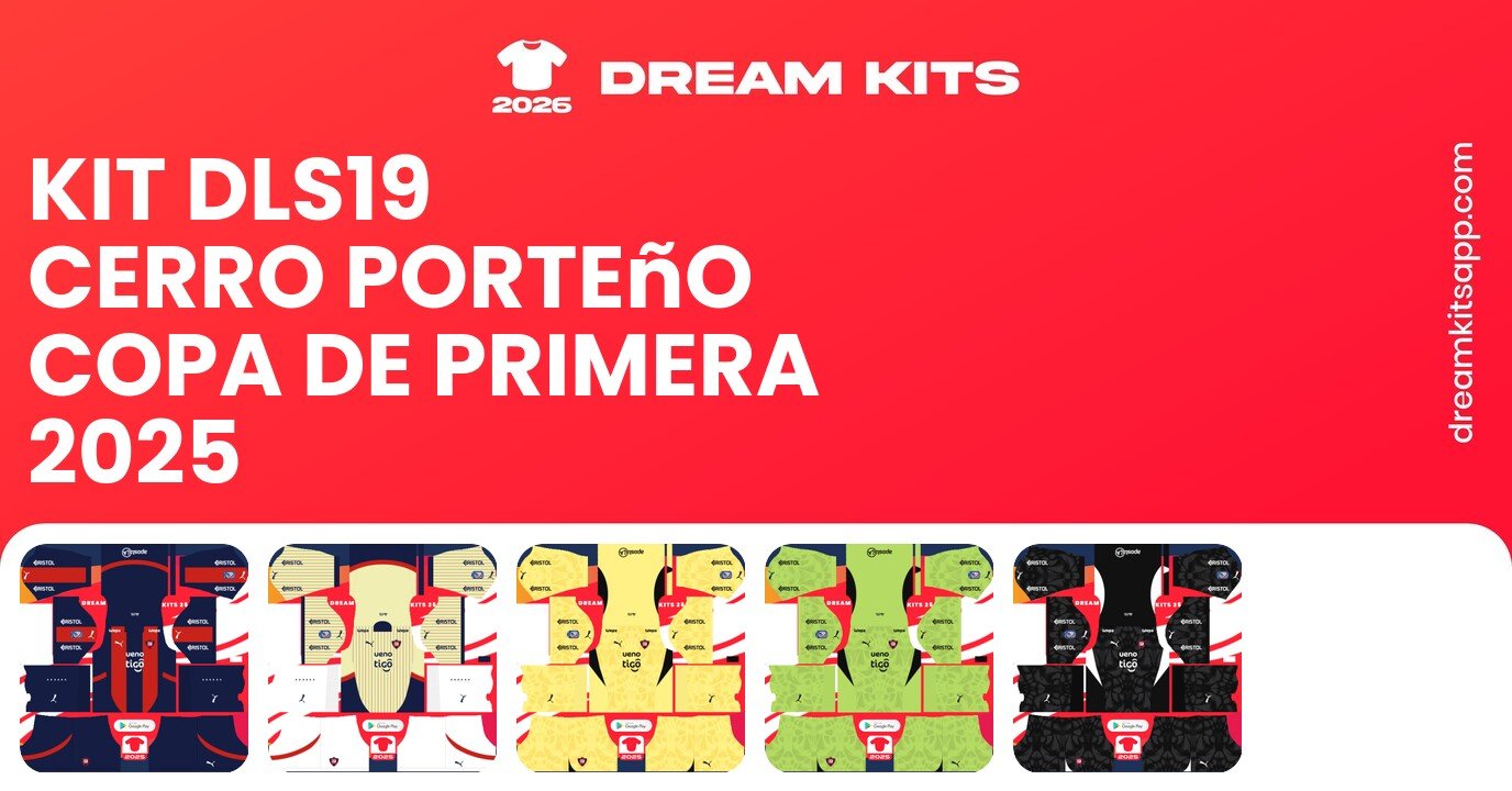 Cerro Porteño Kits Copa de Primera 2025 DLS19
