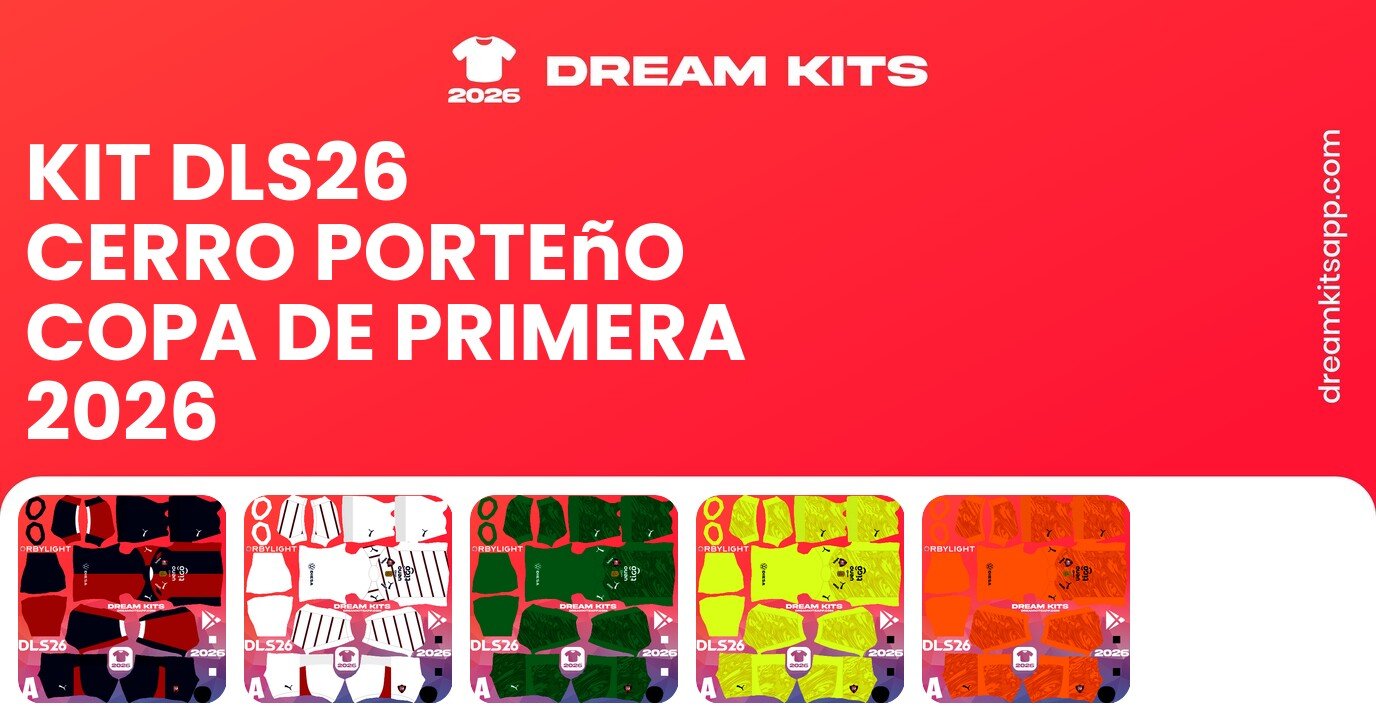 Cerro Porteño Kits Copa de Primera 2026 DLS26