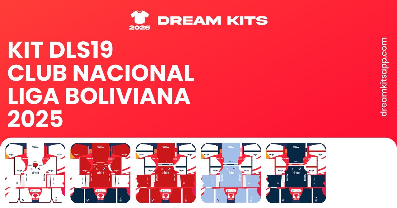 Club Nacional Kits Liga Boliviana 2025 DLS19