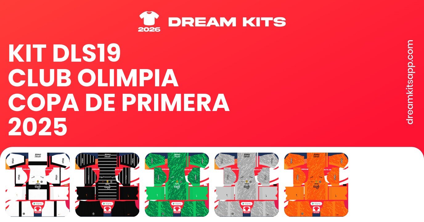 Club Olimpia Kits Copa de Primera 2025 DLS19