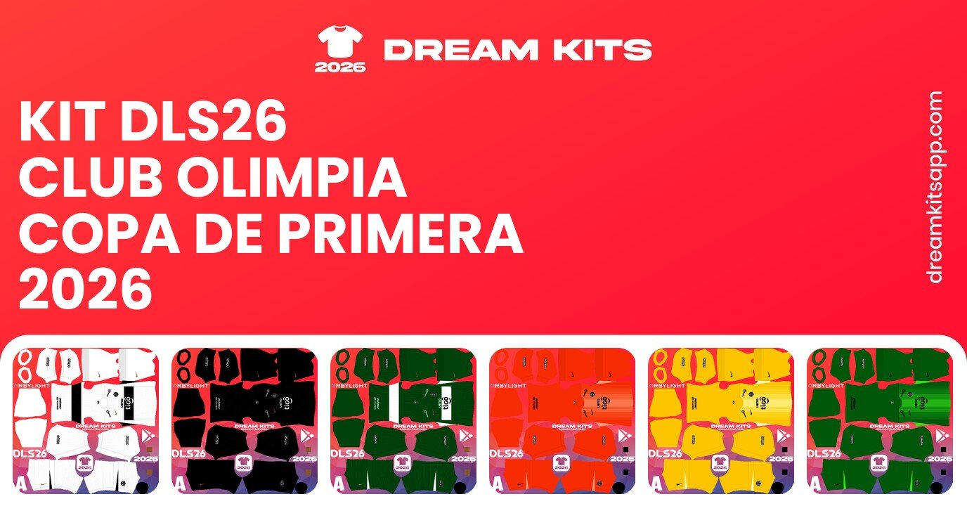 Club Olimpia Kits Copa de Primera 2026 DLS26