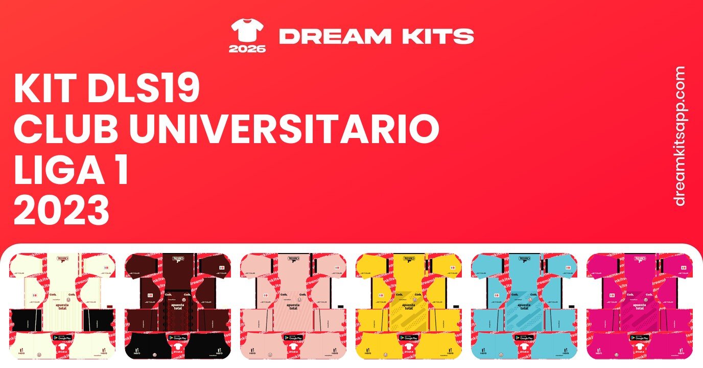 Club Universitario Kits Liga 1 2023 DLS19