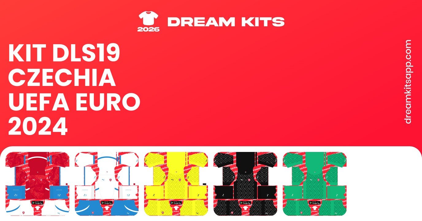 Czechia Kits UEFA EURO 2024 DLS19