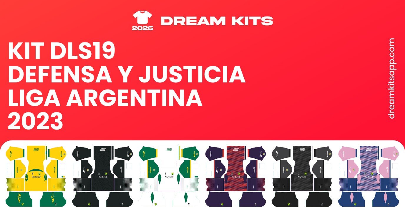 Defensa y Justicia Kits Liga Argentina 2023 DLS19