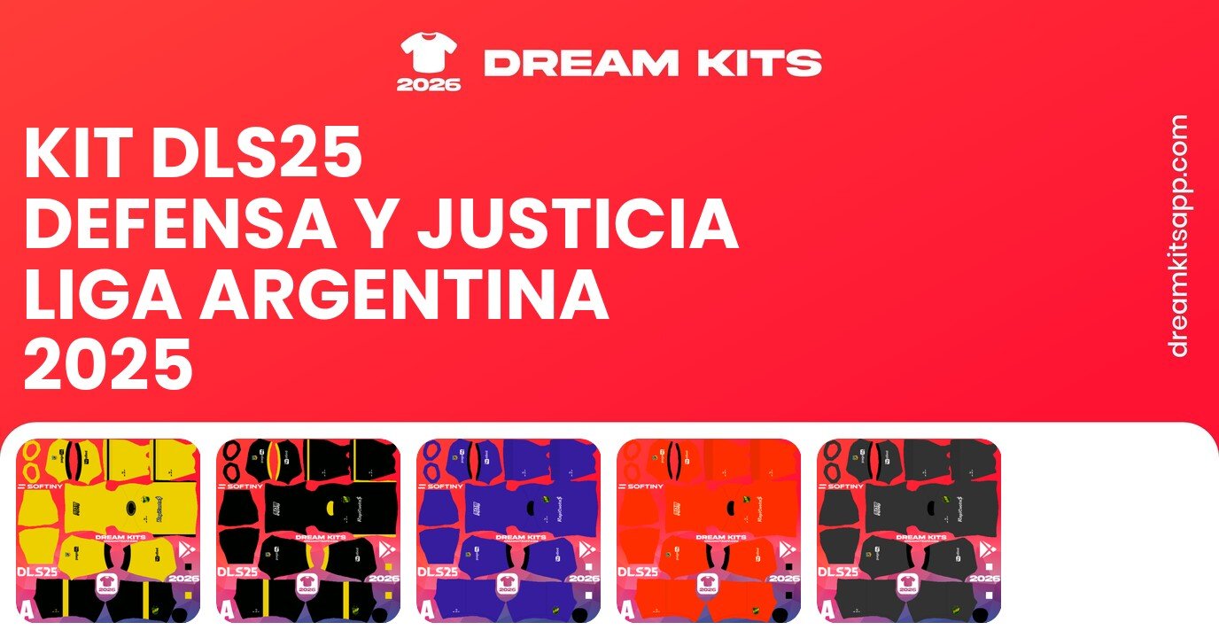 Defensa y Justicia Kits Liga Argentina 2025 DLS25