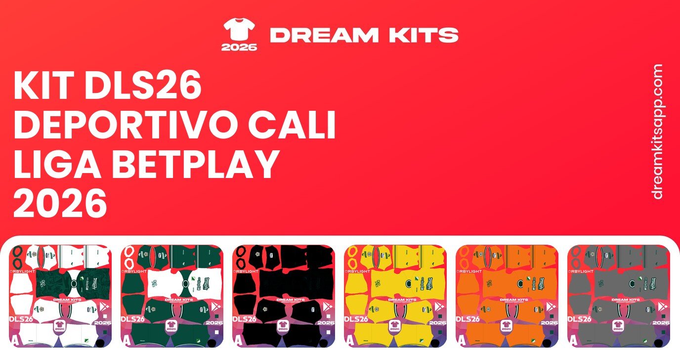 Deportivo Cali Kits Liga BetPlay 2026 DLS26