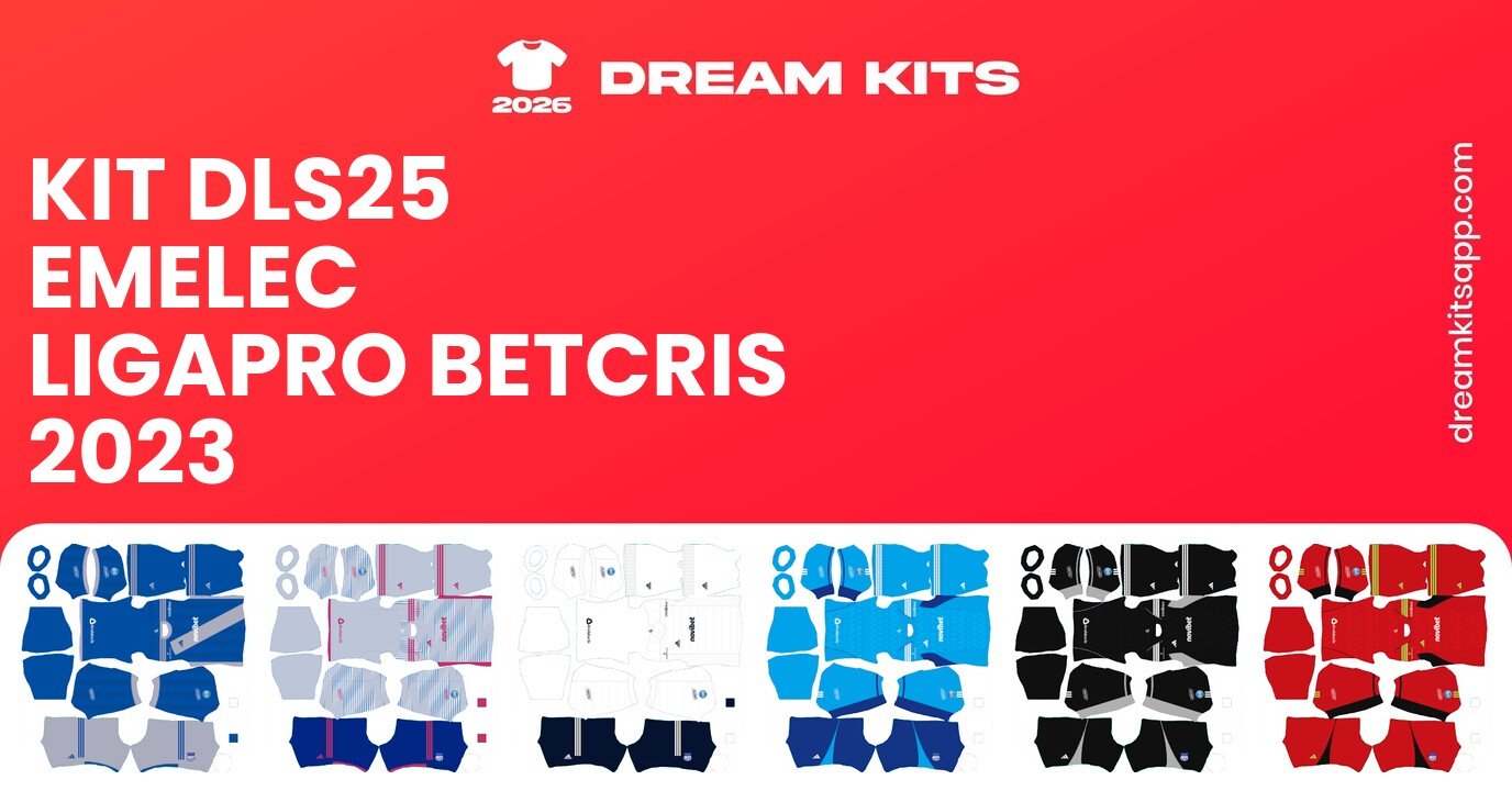 Emelec Kits LigaPro Betcris 2023 DLS25