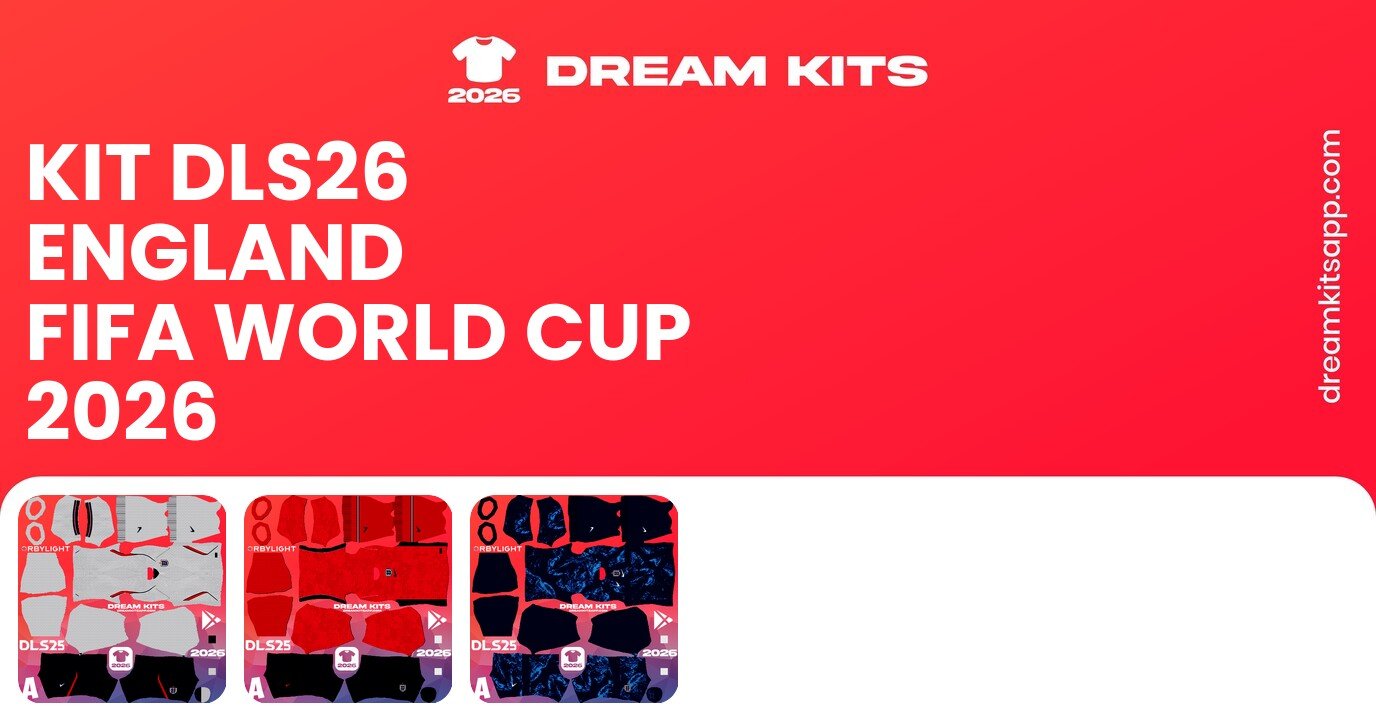 England Kits FIFA World Cup 2026 DLS26