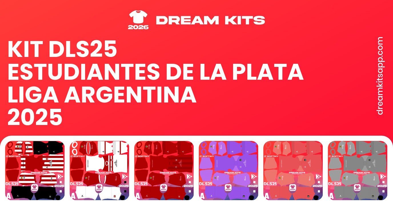 Estudiantes de la Plata Kits Liga Argentina 2025 DLS25