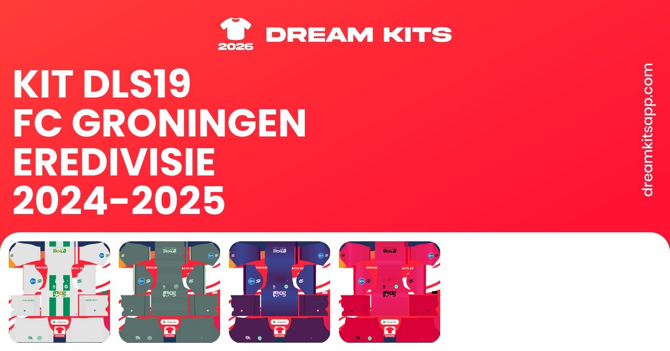 FC Groningen Kits Eredivisie 2024-2025 DLS19