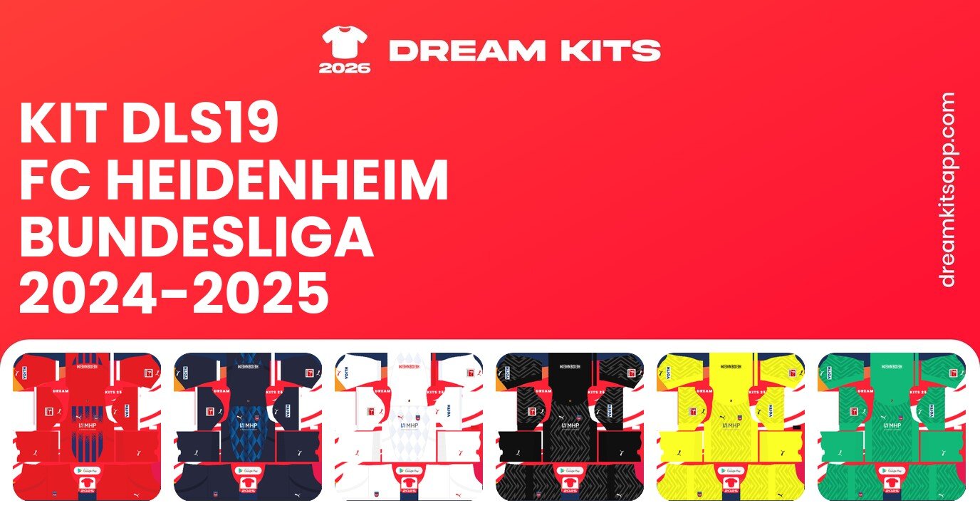 FC Heidenheim Kits Bundesliga 2024-2025 DLS19