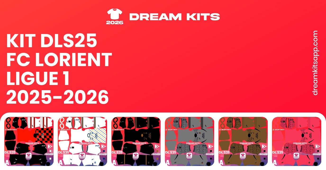 FC Lorient Kits Ligue 1 2025-2026 DLS26