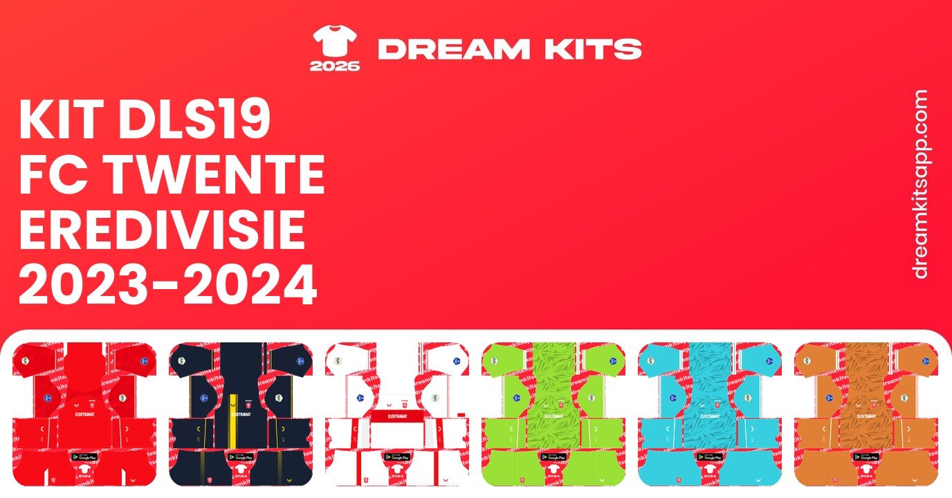 FC Twente Kits Eredivisie 2023-2024 DLS19