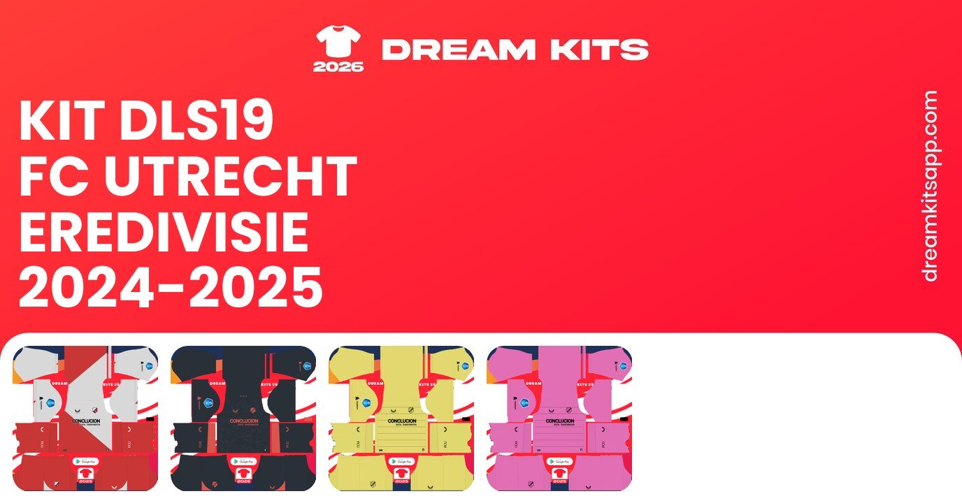 FC Utrecht Kits Eredivisie 2024-2025 DLS19
