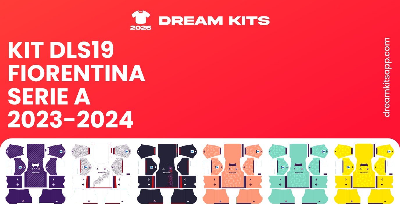 Fiorentina Kits Serie A 2023-2024 DLS19