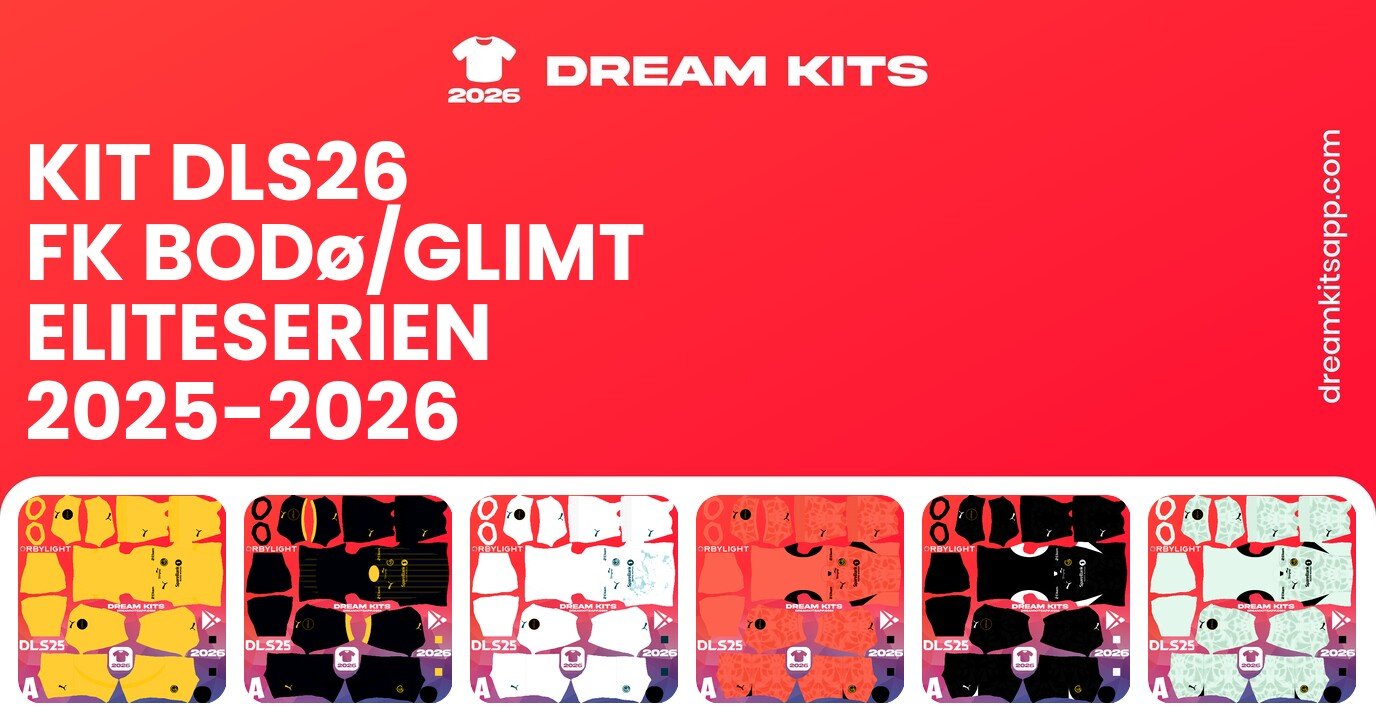 FK Bodø/Glimt Kits Eliteserien 2025-2026 DLS26